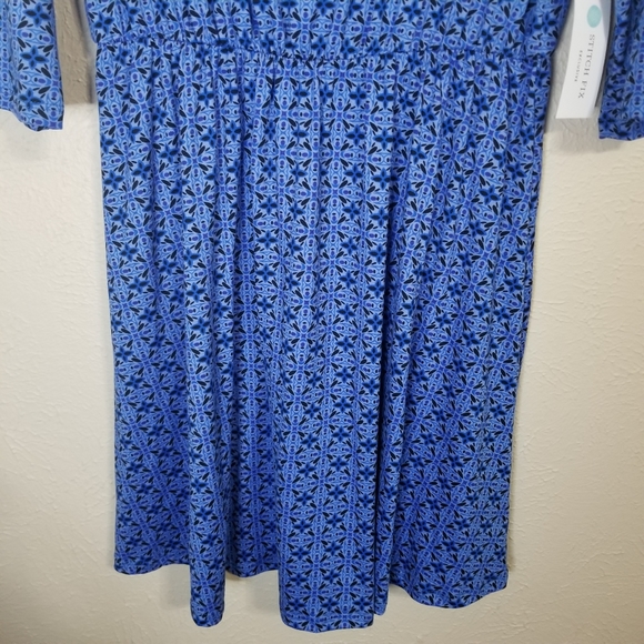 French Grey Stitch Fix Marjorie Blue Knit Dress - Picture 3 of 8
